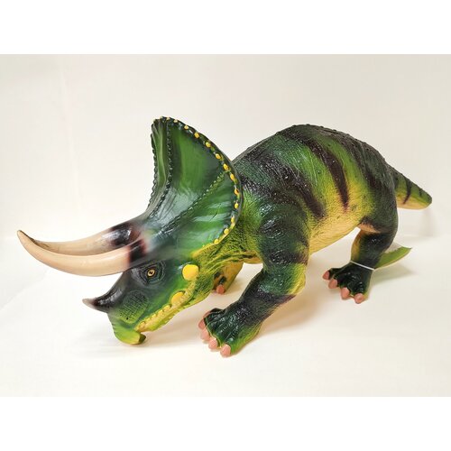 Большая фигурка динозавра Трицератопс 80 см, с озвучкой агустиния большая фигурка динозавра