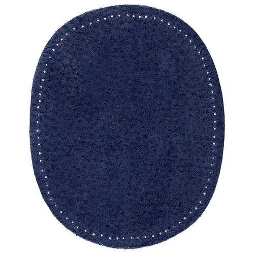 фото Hkm textil заплатки пришивные искусственная кожа 36/19, джинс индиго (2 шт.)