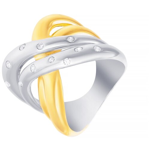 фото Element47 кольцо из серебра 925 пробы с кубическим цирконием z00877a_ko_001_wj, размер 18