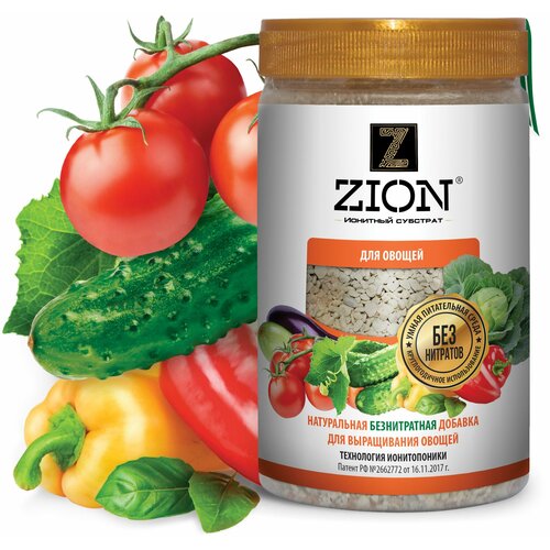удобрение zion ионитный субстрат для овощей 0 8 л 0 7 кг количество упаковок 1 шт Удобрение ZION Ионитный субстрат для овощей, 0.8 л, 0.7 кг, 1 уп.