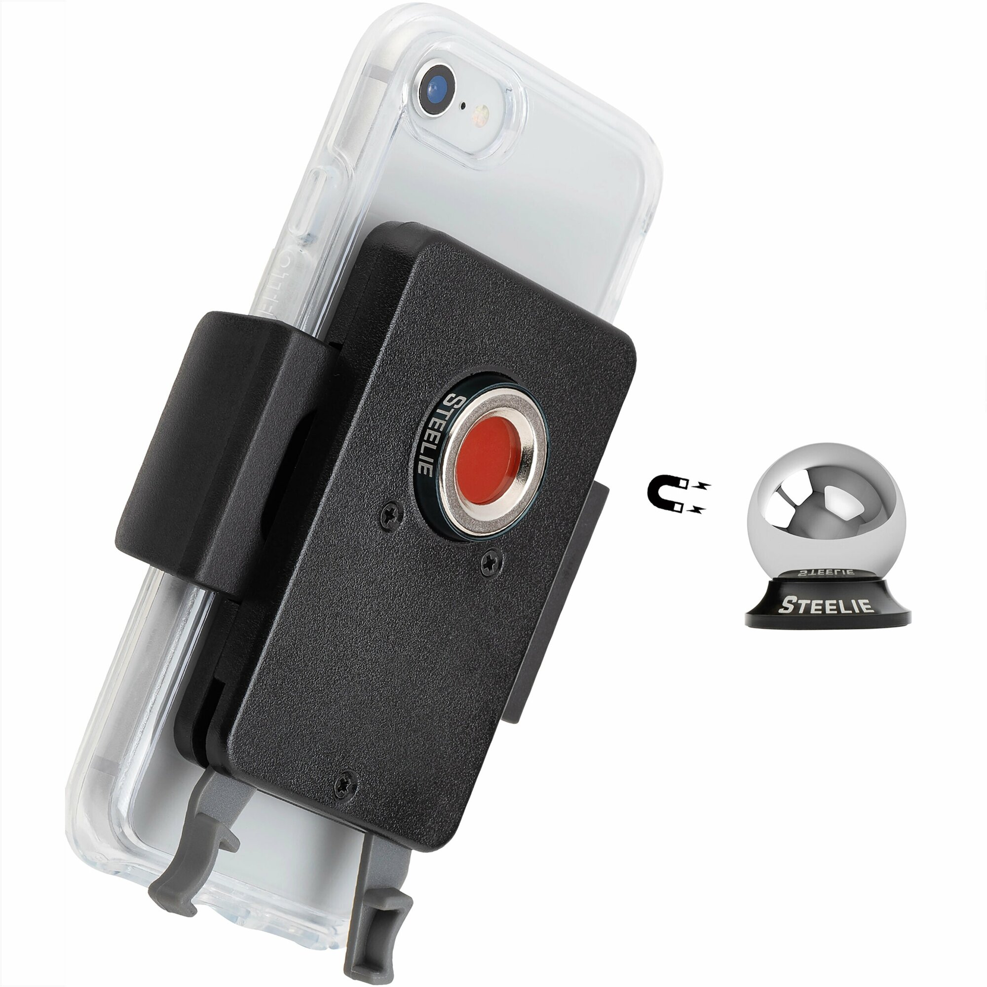 Магнитный держатель для смартфона Nite Ize Steelie Squeeze Dash Kit