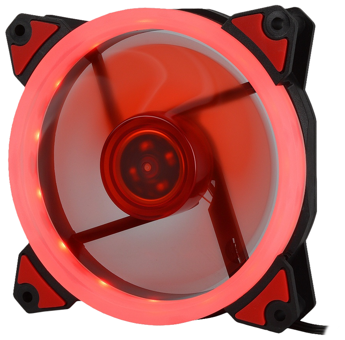 Вентилятор 120x120 Crown (CMCF-12025S-1230) Red Led 1500rpm