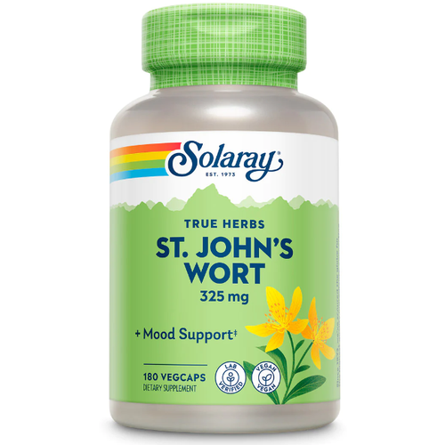 Solaray St. Johns Wort 325 mg (Зверобой Продырявленный 325 мг) 180 вег капс (Solaray)
