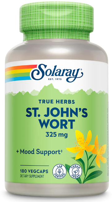 Solaray St. John's Wort 325 mg (Зверобой Продырявленный 325 мг) 180 вег капс (Solaray)