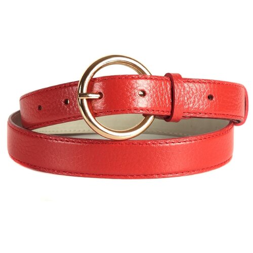 фото Ремень/ремень женский/ремень женский натуральная кожа/meyninger/рн-2827/красный/105/модель ремень женский/с классической пряжкой