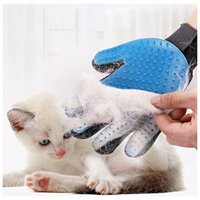 Перчатка силиконовая для вычесывания шерсти кошек, собак/Расческа для кошек/Чесалка щетка для кошек и собак