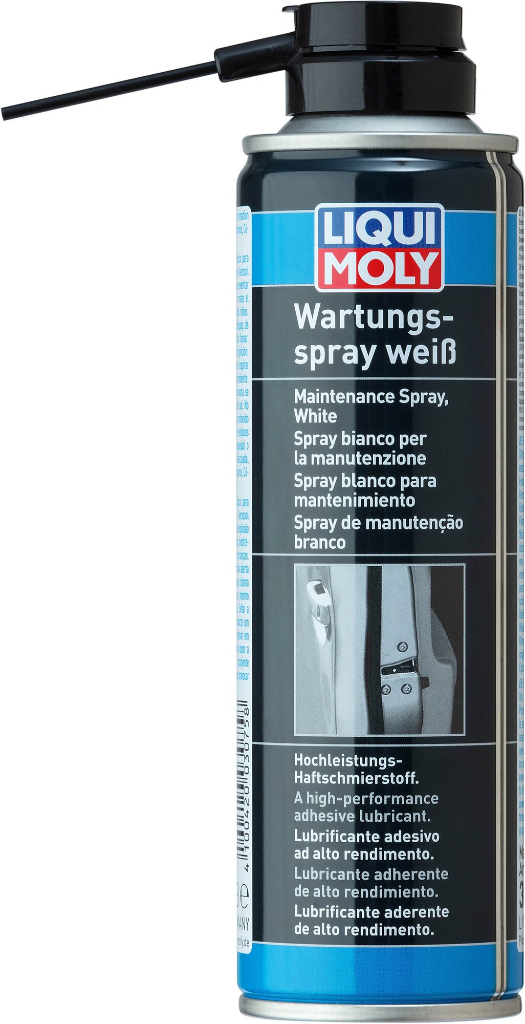 Смазка грязеотталкивающая белая (защитная) LIQUI MOLY Wartungs-Spray weiss 250мл - LM-3953