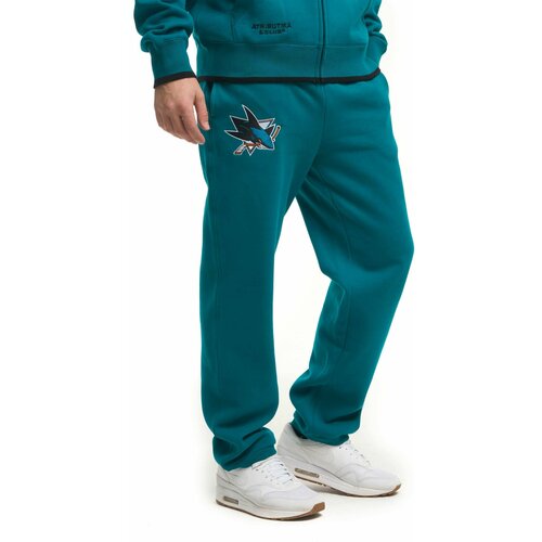 фото Брюки atributika & club, размер m, бирюзовый