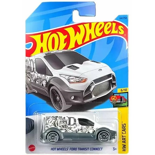 Hot Wheels Машинка базовой коллекции HOT WHEELS FORD TRANSIT CONNECT белая 5785/HKH50 машинка hot wheels коллекционная бэтмен оригинал tv series batmobile золотистый