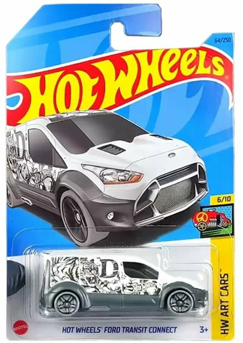 Hot Wheels Машинка базовой коллекции HOT WHEELS FORD TRANSIT CONNECT белая 5785/HKH50