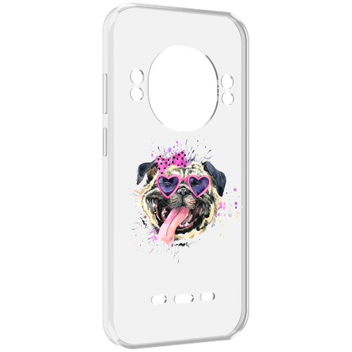 Чехол MyPads Веселая собака для UleFone Power Armor 16 Pro задняя-панель-накладка-бампер