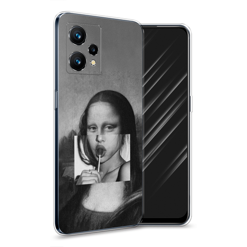 Силиконовый чехол на Realme 9 Pro Plus / Реалми 9 Про Плюс Mona Lisa sucking lollipop силиконовый чехол на realme gt 2 pro реалми gt 2 про mona lisa sucking lollipop