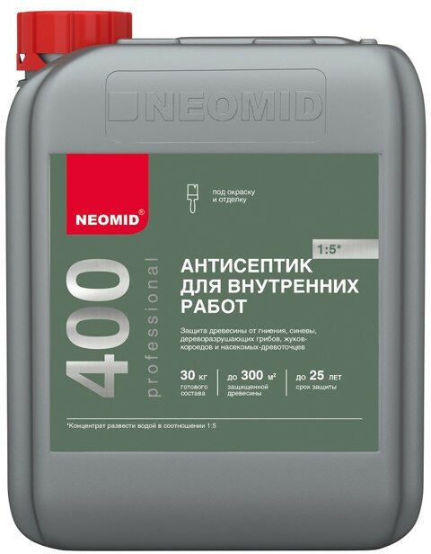 Средство деревозащитное NEOMID 400 концентрат 5л, арт.845056