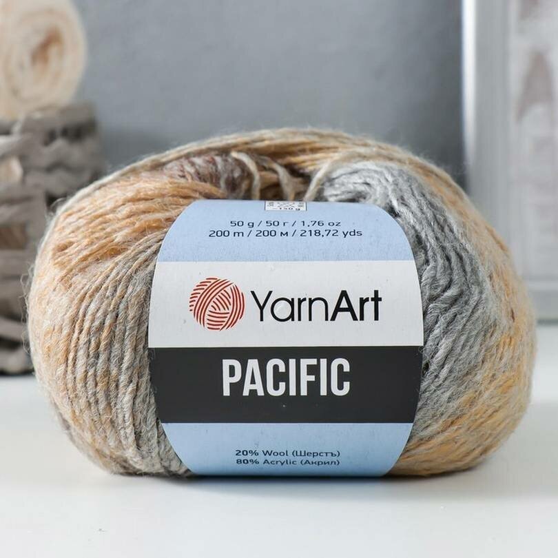 фото Пряжа "Pacific" 80 акрил, 20% шерсть 200м/50г (311) 9320834