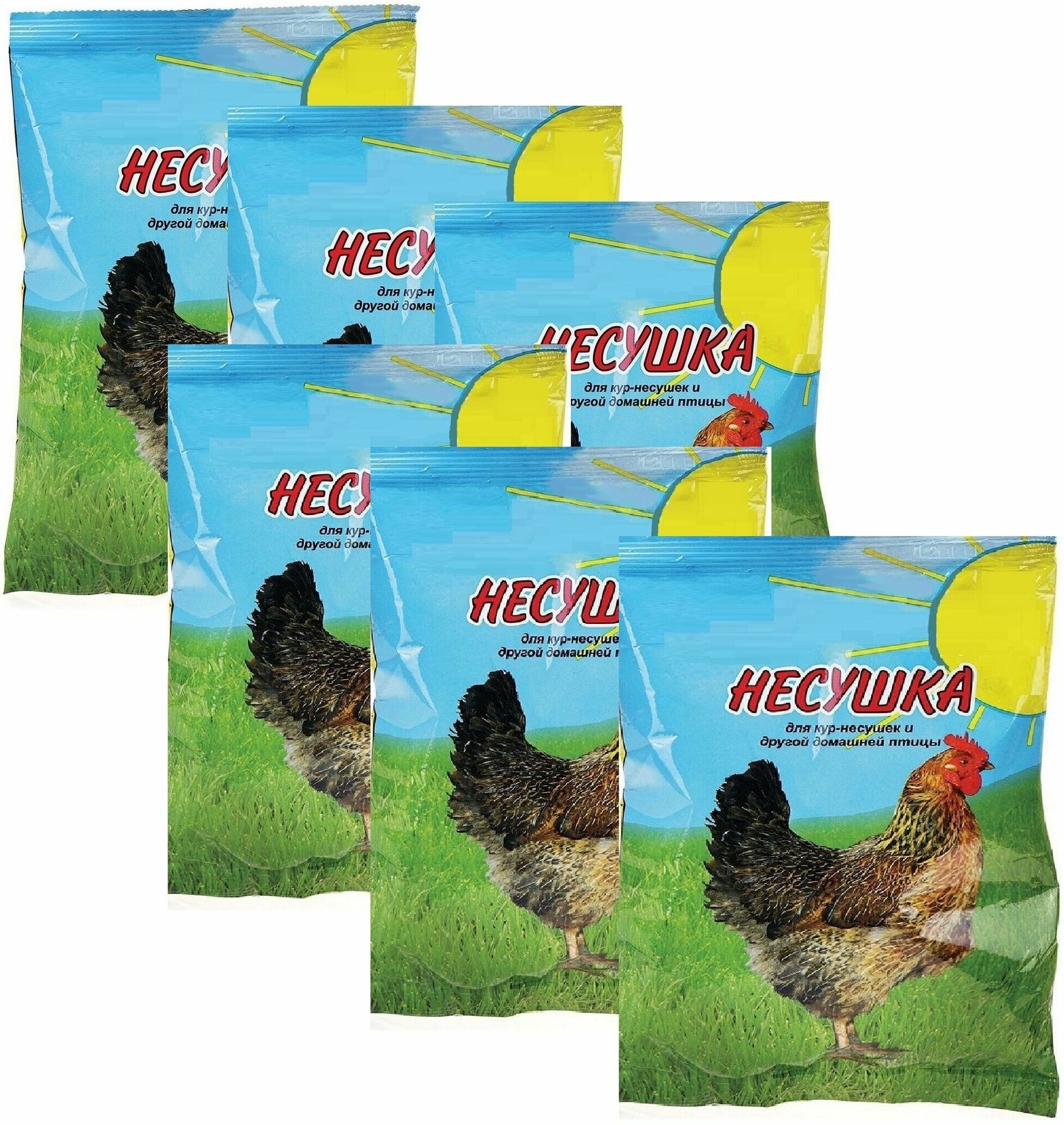 Витаминно-минеральная смесь для кур "Несушка", 6 пакетов по 250г, 11 витаминов и 7 минералов, необходимых для здоровья и бодрости домашней птицы - фотография № 1