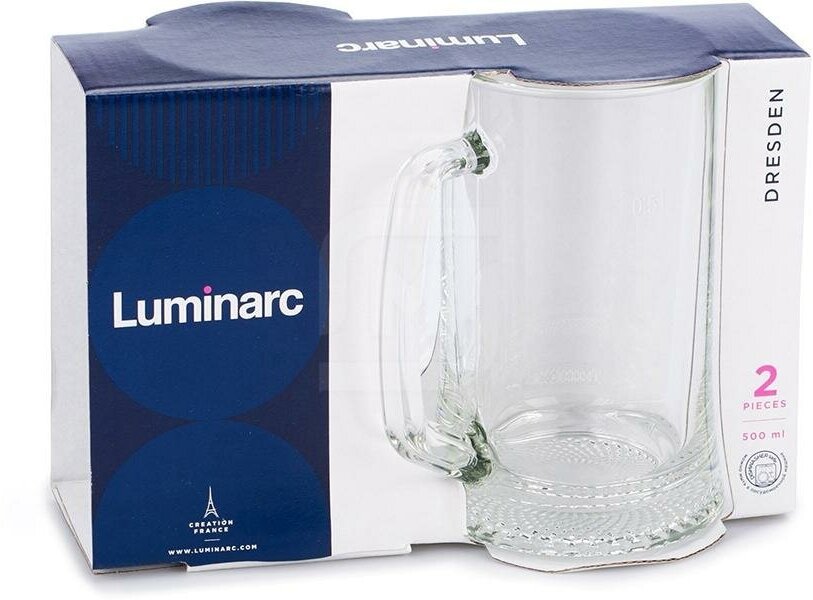 Кружка для пива Luminarc Dresden 2 шт 500 мл ОСЗ-Люминарк - фото №12