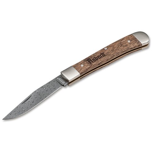фото Нож boker 116004dam trapper asbach uralt damast