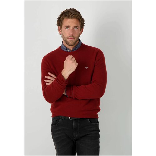 фото Пуловер мужской fynch-hatton, 90% шерсть мериноса, 10% кашемир (l, бордовый)