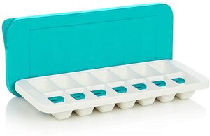 Форма для льда конфет и шоколада формочка с крышкой ICE TRAY, 31х13х3,5 см цвет бирюзовый