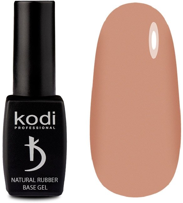 Гель-лак Natural Rubber Base Kodi 12ml DARK BEIGE (цветной базовый гель)