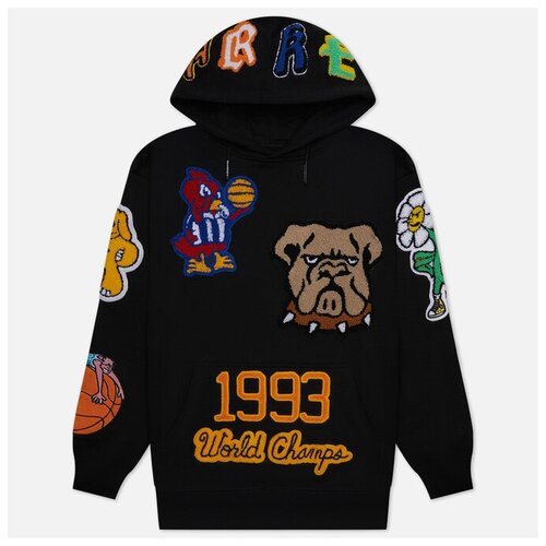 фото Мужская толстовка market varsity overload hoodie чёрный , размер l