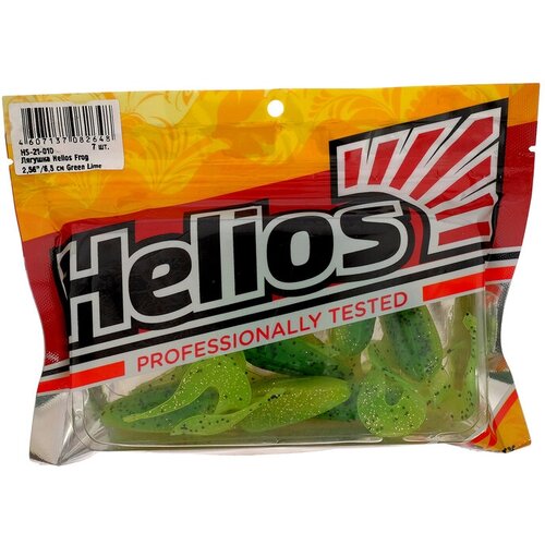 лягушка helios frog 2 56 6 5 см green lime 7шт hs 21 010 000145996 Helios Лягушка Helios Frog Green Lime, 6.5 см, 7 шт. (HS-21-010)