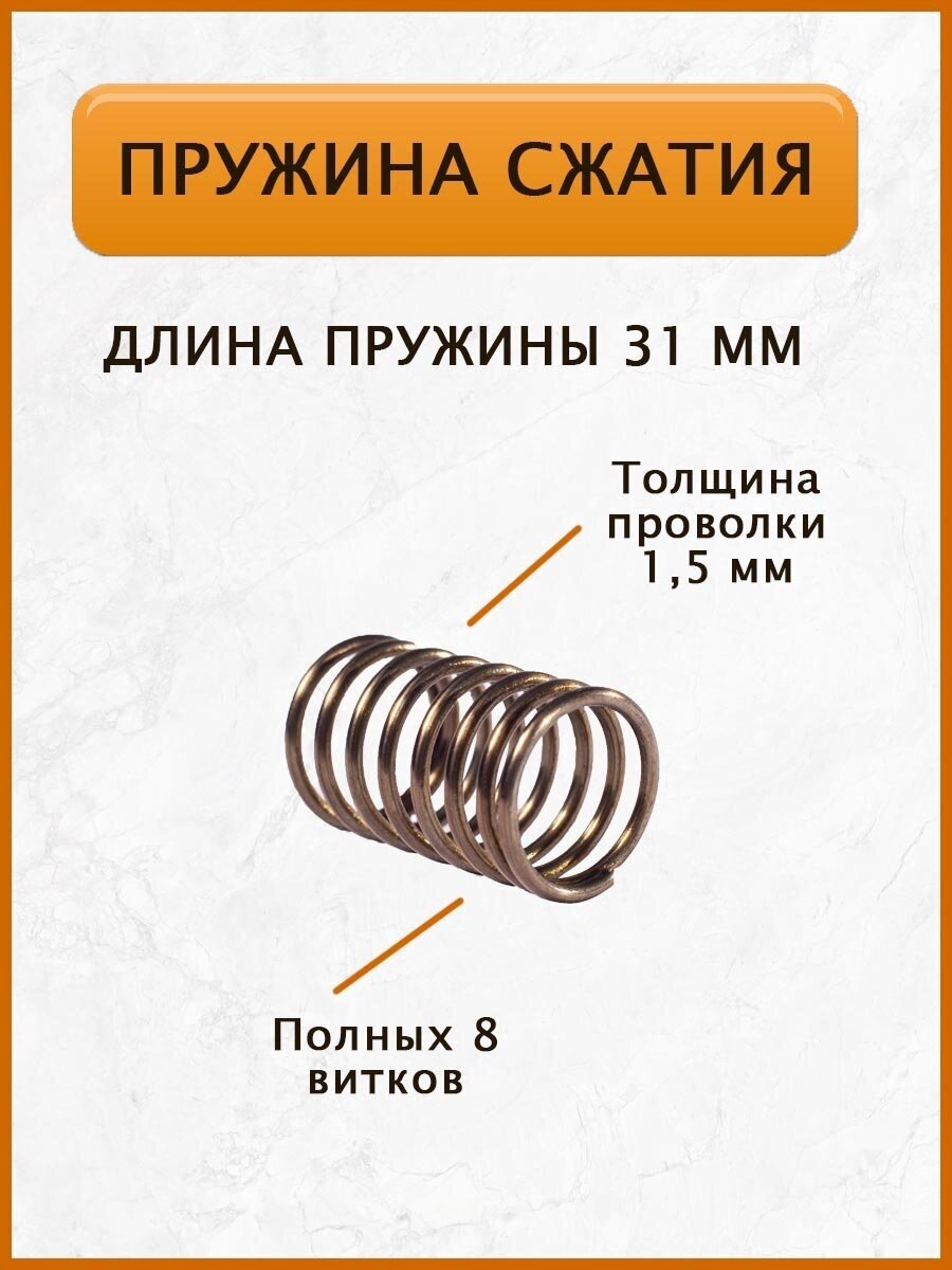 Пружина сжатия цилиндрическая — купить в интернет-магазине УкреПи на Яндекс Маркете