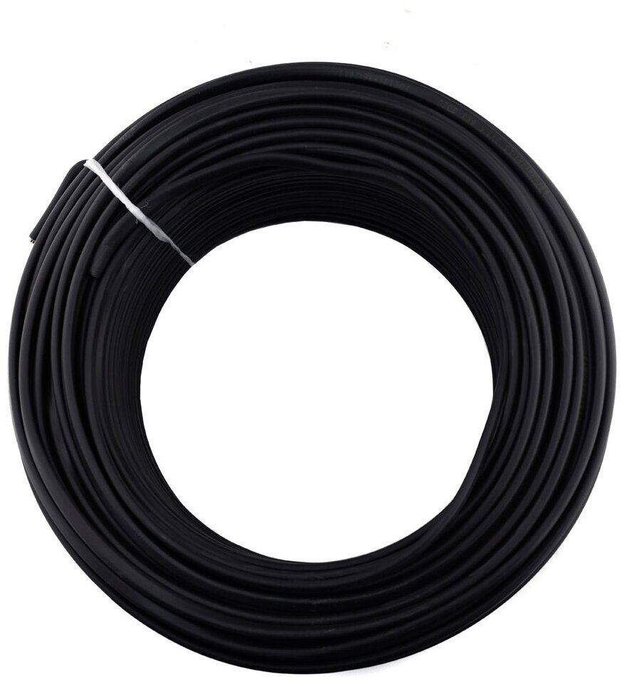 Силовой кабель ВВГпнг (А) LS 2x2,5 ГОСТ, Вологодский кабельный завод, (плоский, черный), 1 метр - фотография № 2