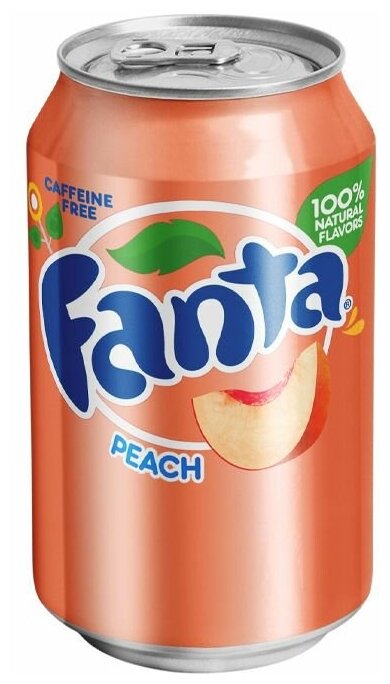 Газированный напиток Fanta Peach со вкусом персика (США), 355 мл (12 шт) - фотография № 10
