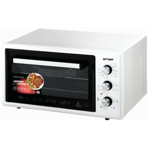 Optima Мини-печь OPTIMA OF-48W 1600 Вт 48 л таймер 2 противня белая 957400₽
