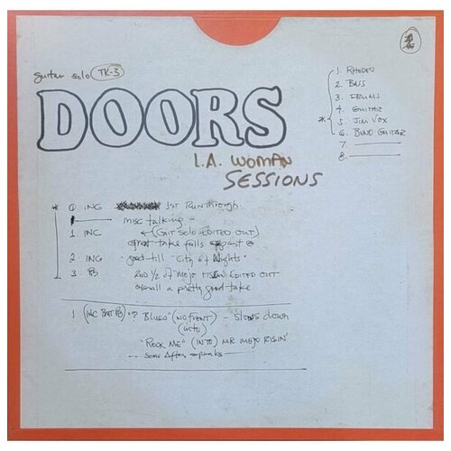 виниловая пластинка the doors l a woman sessions 4lp The Doors /. L.A. Woman Sessions. 4LP