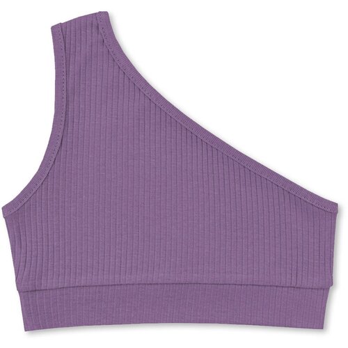 фото Топ для девочки - фиолетовый - без рисунка , размер 110-116 юлала