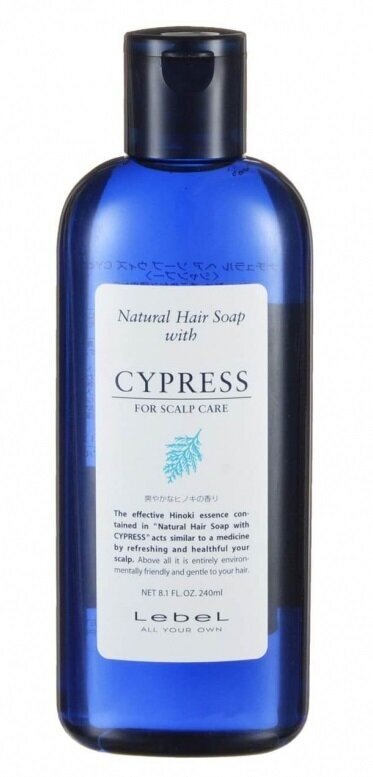 Lebel Natural Hair Soap Cypress Шампунь с маслом японского кипариса (хиноки), 240 мл