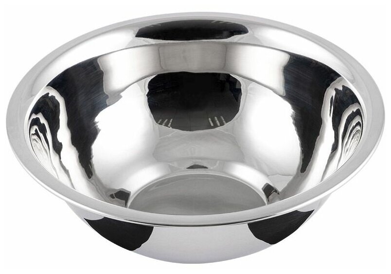 Миска Bowl-Roll-19, объем 1200 мл, нержавеющая сталь, зеркальная полировка, 19.5x6.9 см, Mallony (103827)