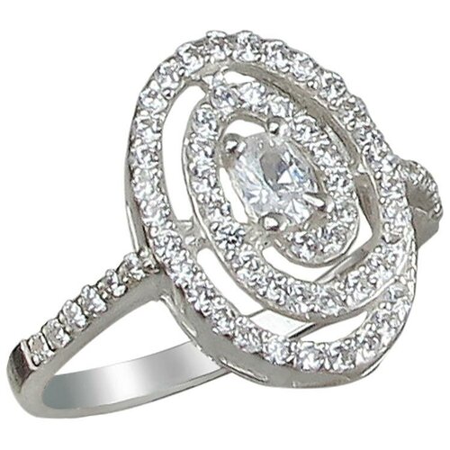 фото Эстет кольцо с 62 фианитами из серебра 01к1510896, размер 16.5