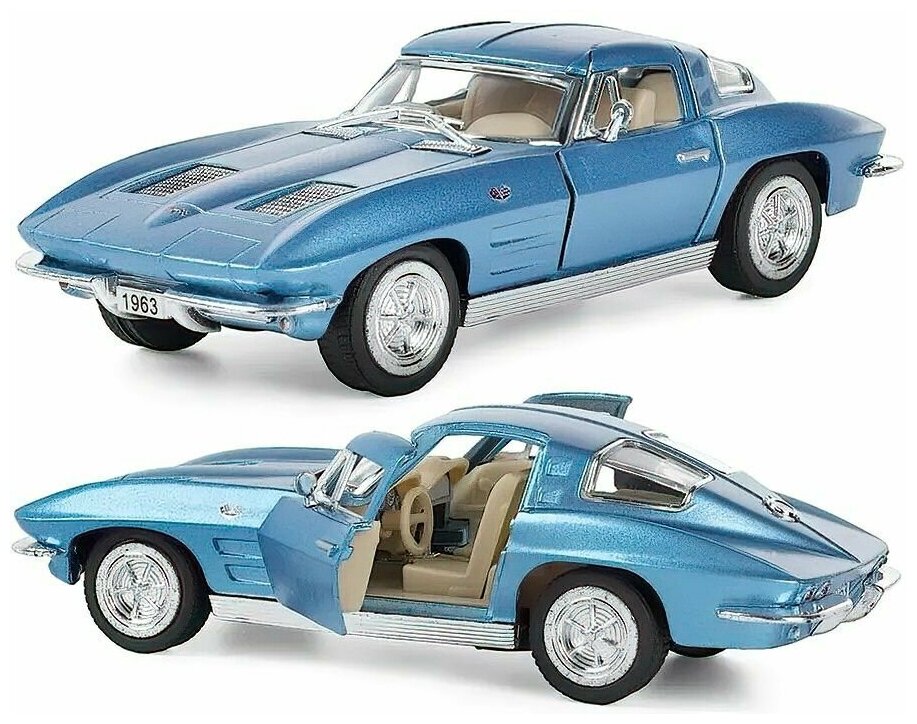 Гоночная модель Corvette 1963 13 см / Голубой
