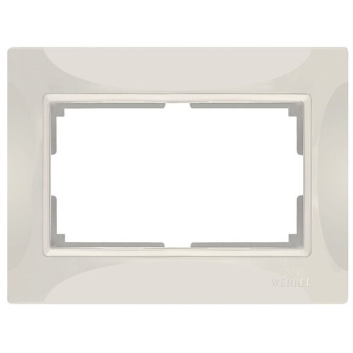 Рамка 1п Werkel WL03-Frame-01-DBL Snabb рамка для двойной розетки werkel metallic w0081602