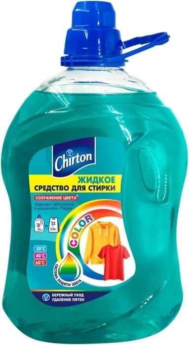 Жидкость для стирки Chirton для цветных тканей 3л