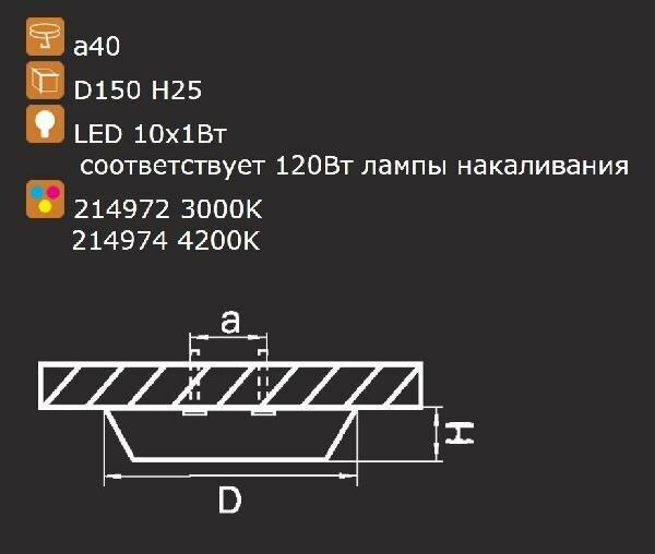 РЎРІРµС‚РѕРґРёРѕРґРЅС‹Р№ СЃРІРµС‚РёР»СЊРЅРёРє Lightstar Urbano 214974 - фотография № 4