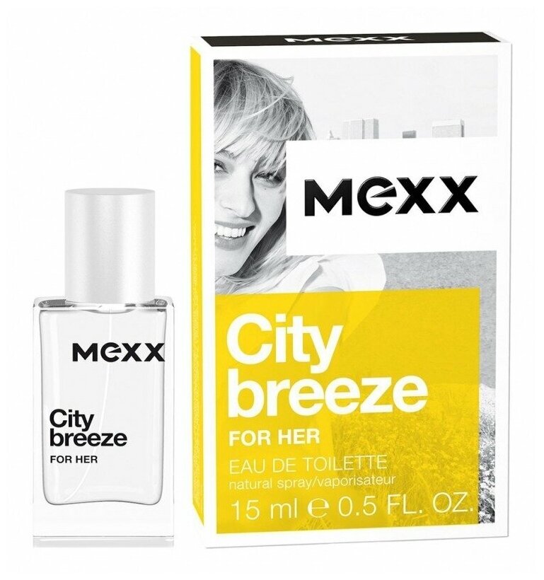 MEXX туалетная вода City Breeze for Her, 15 мл