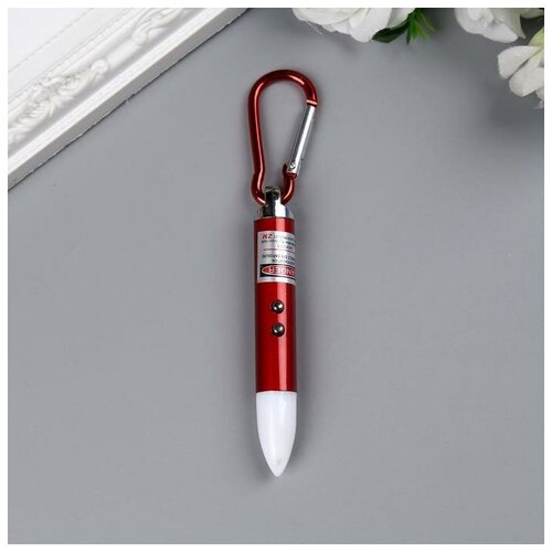 Фонарик+лазер на карабине 4 режима 