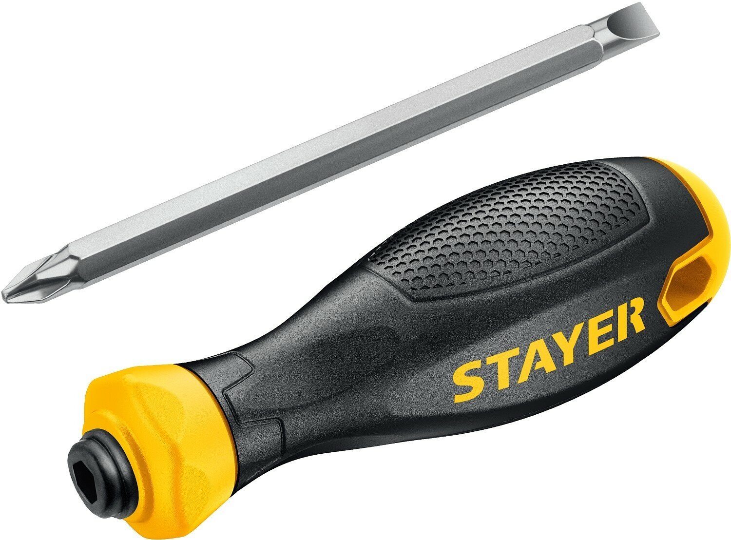 STAYER Hercules 2-in-1 80 мм переставная отвертка PH2/SL6