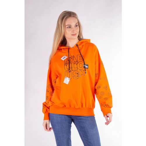 фото Худи pakkoo, размер s, оранжевый