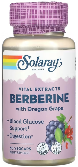 Solaray Berberine with Oregon Grape Vital Extracts 60 вег капсул (Solaray)