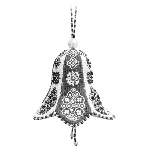 фото Zengana набор для вышивания бисером и нитками черный герцог 8 х 8 х 10 см (м-086)