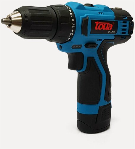 Изображение товара Шуруповерт TOUA DCD120 аккумуляторный, компактный, 2 АКБ в комплекте
