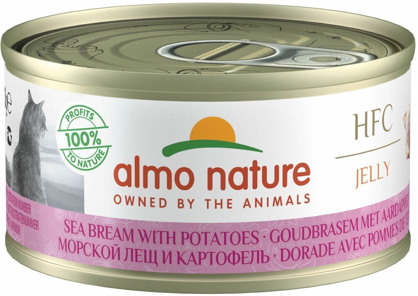 Almo Nature Консервы для Кошек с Атлантическим Тунцом 75% мяса (HFC Adult Cat Atlantic Tuna) 0,07 кг