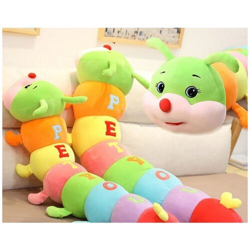 Гусеница обнимашка игрушка гигант, мягкая игрушка гусеница антистресс 110 см