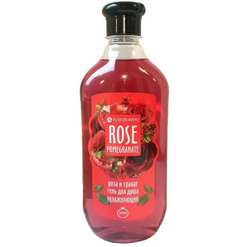 Гель д/душа FLOR DE MAYO Роза и Гранат,500мл