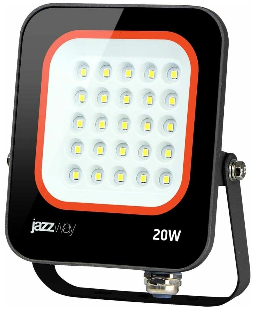 Jazzway Прожектор свд 20Вт 6500К 1800лм черный IP65 120° PFL-V Jazzway